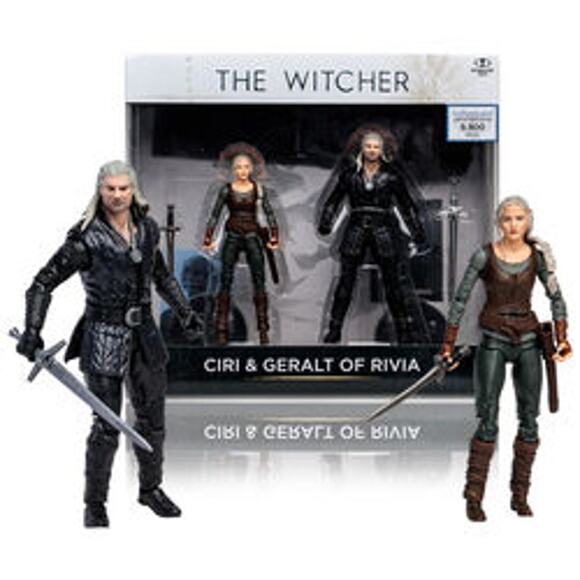The Witcher Ciri & Geralt of Rivia (Season 3) 7in Action Figure 2pk NWT - Picture 1 of 2